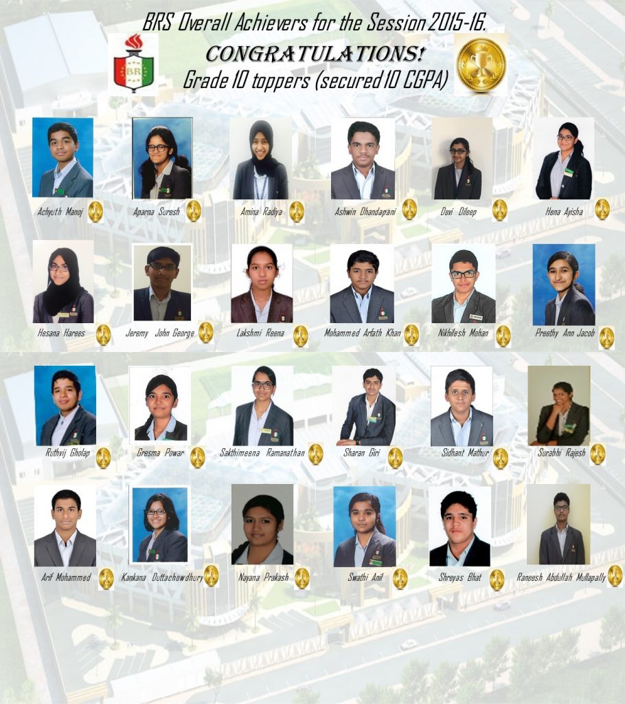 Grade 10 toppers 2015-16